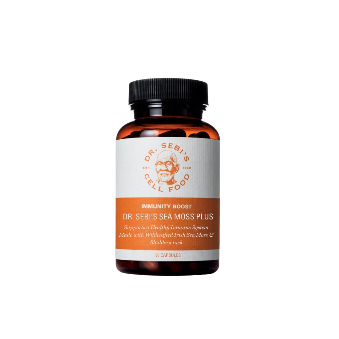 Capsules de Sea Moss Dr. Sebi's vue de face