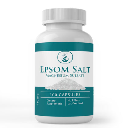 Capsules de sel d'Epsom PURE ORIGINAL INGREDIENTS vue de face