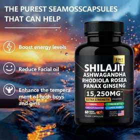 Capsules de Shilajit DCRWVCTON dans un environnement naturel