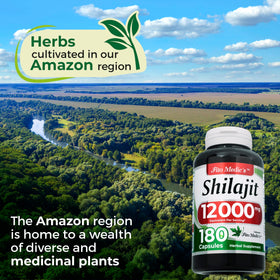 Capsules de shilajit FITO MEDIC'S dans un environnement naturel