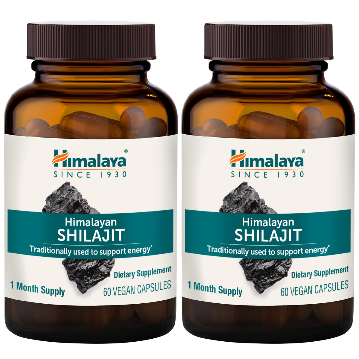 Capsules de Shilajit Himalaya 250 mg, vue de face