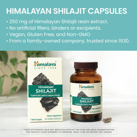 Capsules de Shilajit Himalaya, format et dosage
