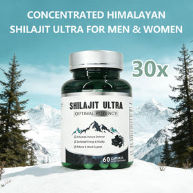 Capsules de Shilajit Himalayen Pur KEGECOL, vue de côté