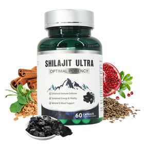 Capsules de Shilajit Himalayen Pur KEGECOL, vue de face