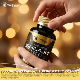Capsules de Shilajit Himalayen WELLNESS LABSRX, dosage de 1500mg