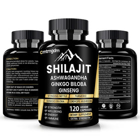 Capsules de Shilajit Juebingy dans une main