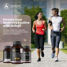Capsules de Shilajit PrimeBiotics dans une main