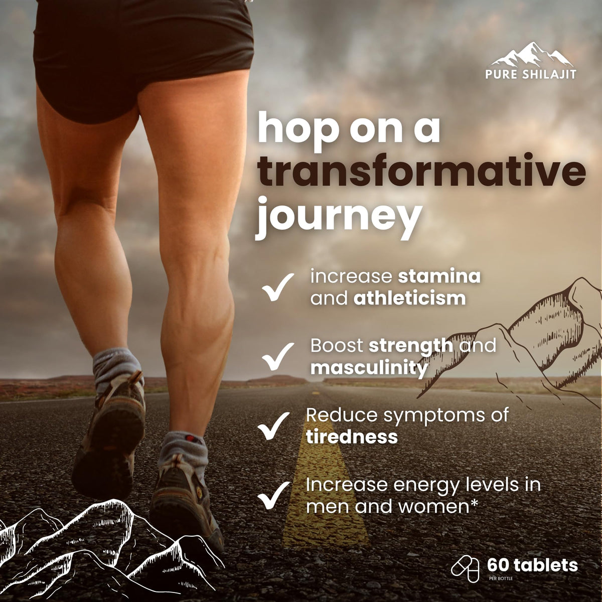Capsules de Shilajit Pur avec des herbes naturelles