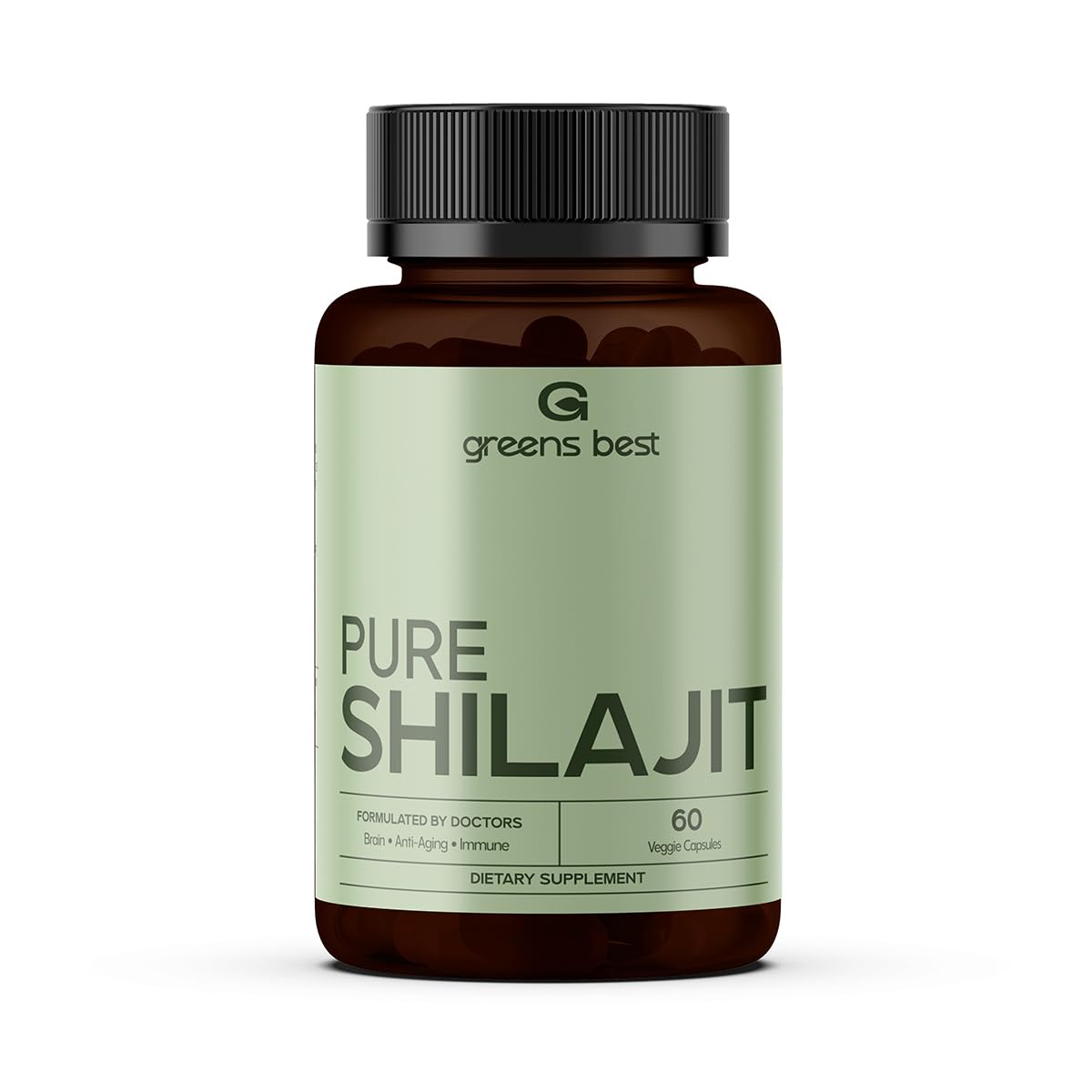 Capsules de Shilajit Pur Himalayen GREEN'S BEST vue avant