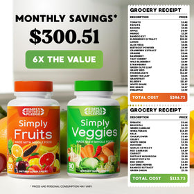 Capsules de Simply Nature's Pledge présentées sur un fond blanc