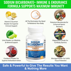 Capsules de Sodium Bicarbonate+ de Kidney Restore sur une table