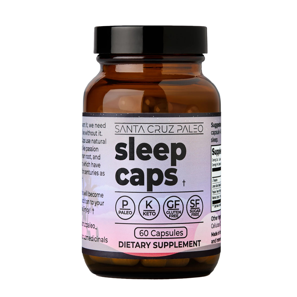 Capsules de Sommeil Santa Cruz Paleo, vue de côté montrant les capsules