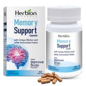 Capsules de soutien à la mémoire HERBION 60 Vegicaps vue de face