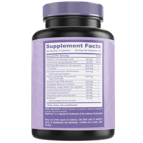 Capsules de soutien surrénalien PLANTFUL RESEARCH sur fond blanc