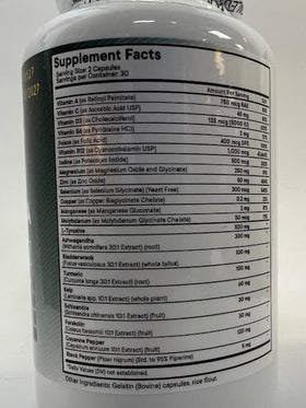 Capsules de soutien thyroïdien NEW AGE sur table