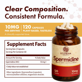 Capsules de spermidine STONERA dans une main