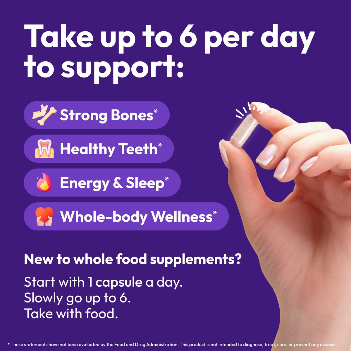 Capsules de Strong Jaw sur une table