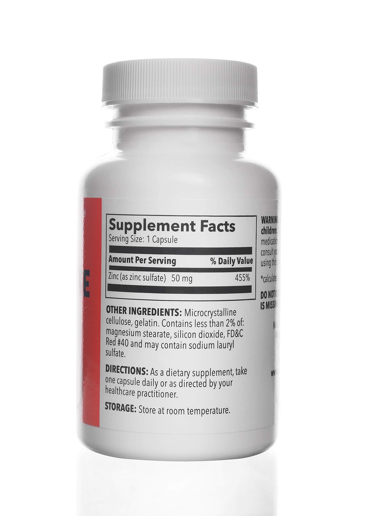 Capsules de sulfate de zinc WELMATE sur une surface blanche