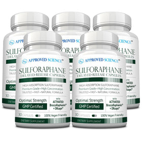 Capsules de sulforaphane Approved Science en boîte