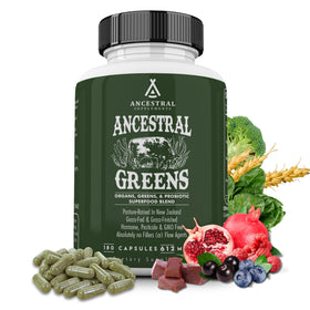 Capsules de super-aliments verts Ancestral Supplements, 180 Ct, vue de face