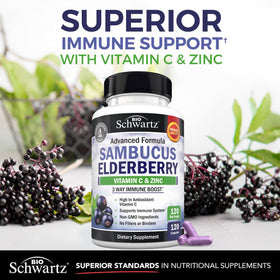Capsules de sureau BioSchwartz dans une main