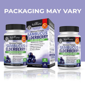 Capsules de sureau BioSchwartz en gros plan