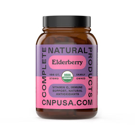 Capsules de Sureau de Complete Natural Products 570mg, vue de face
