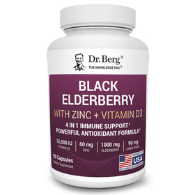Capsules de Sureau Noir Dr. Berg Nutritionals, 90 unités, vue de face