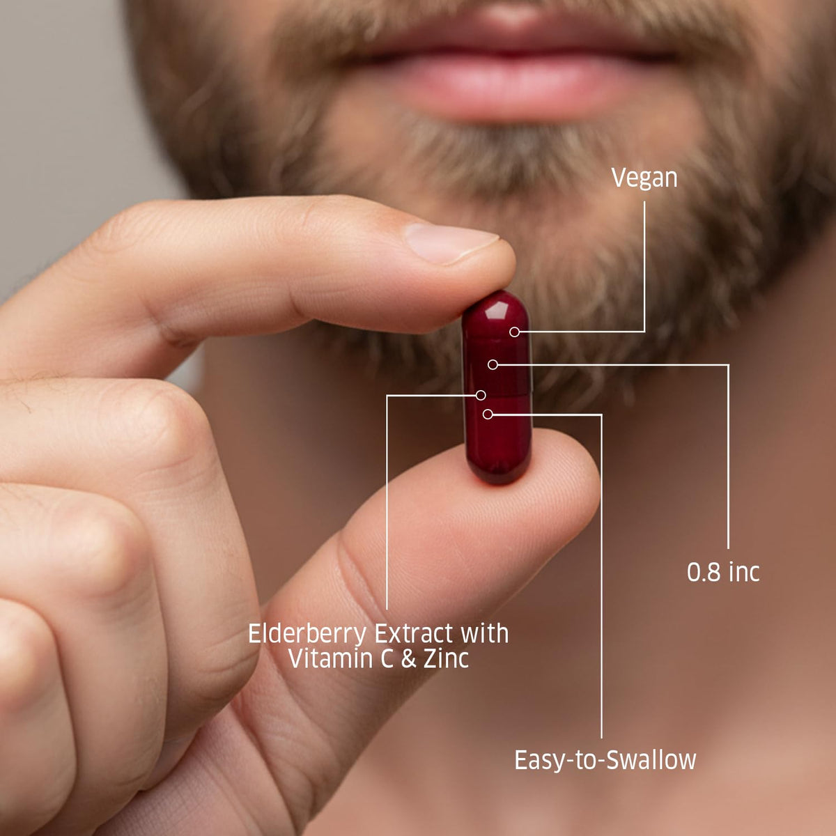 Capsules de sureau ORZAX avec vitamine C et zinc