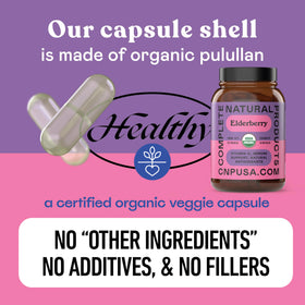 Capsules de Sureau sur un fond blanc