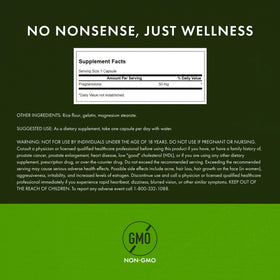 Capsules de Swanson Ultra Pregnenolone 50 mg sur fond blanc