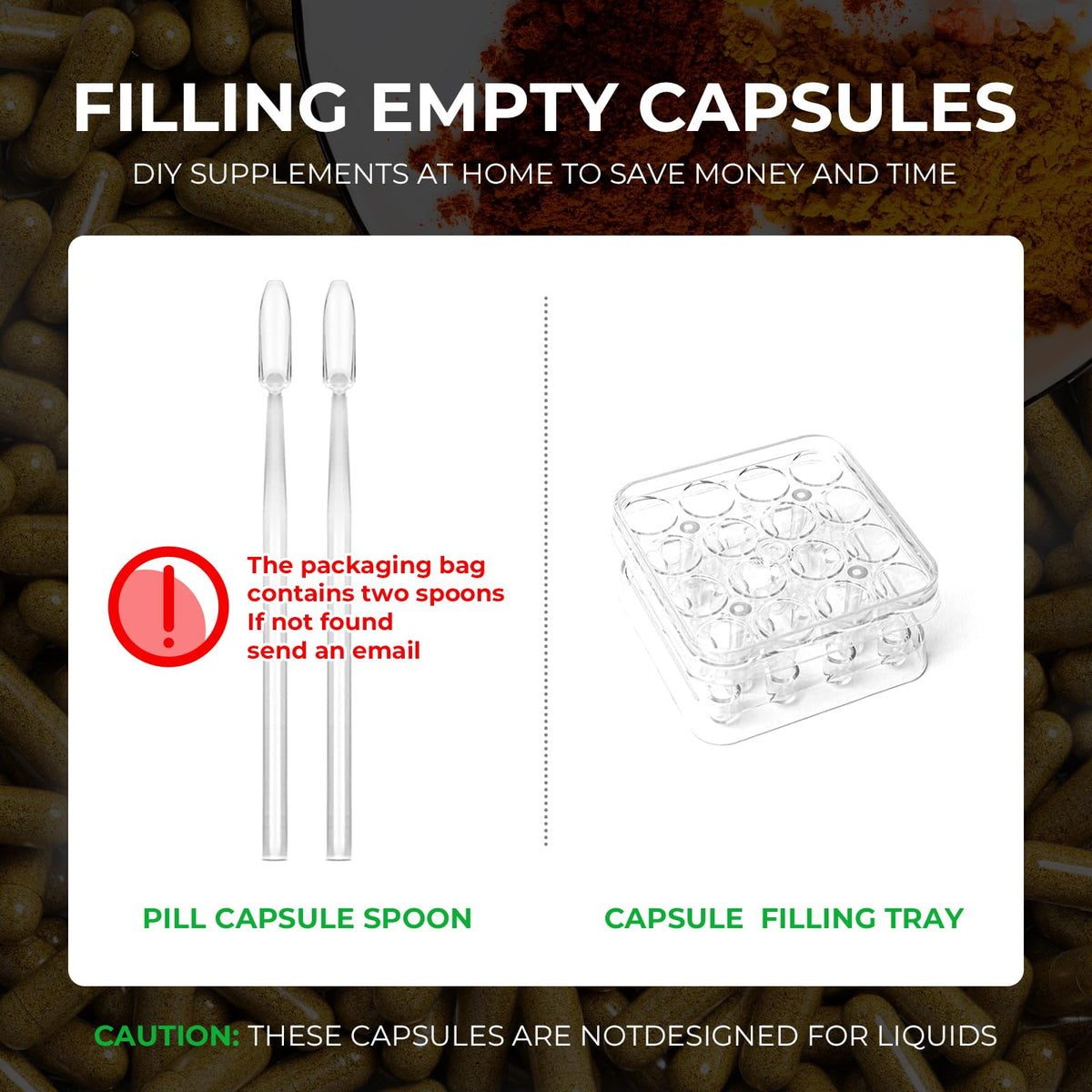 Capsules de taille 000 Angtai JN, illustration des ingrédients