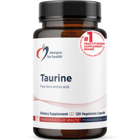 Capsules de taurine Designs for Health 1000mg - vue de face