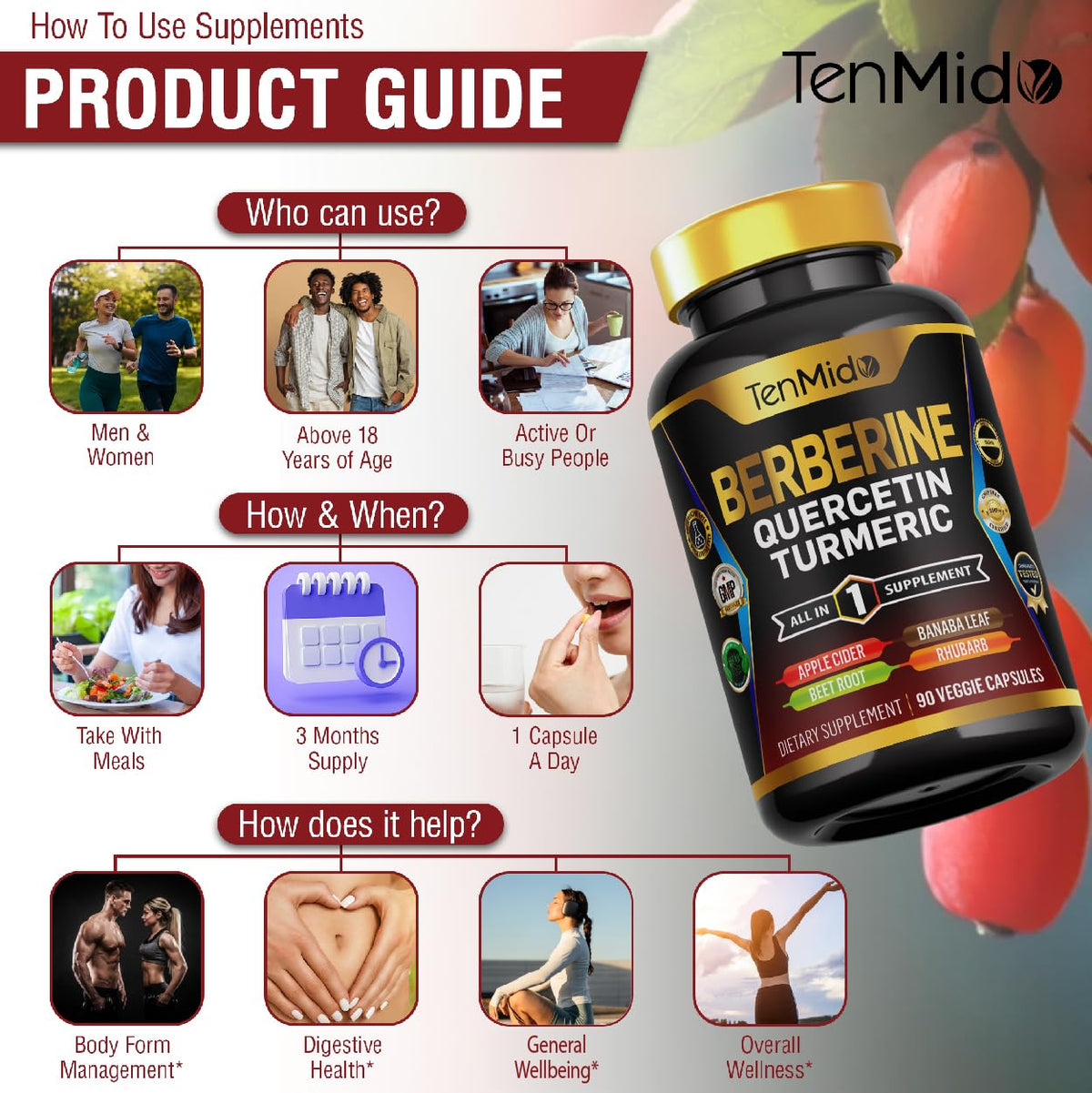 Capsules de Tenmido prêtes à être consommées
