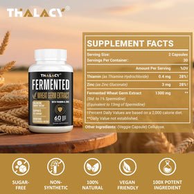 Capsules de Thalacy Complément Alimentaire Spermidine sur fond blanc