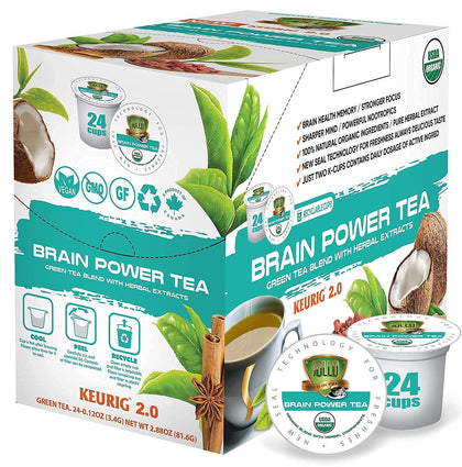 Capsules de Thé Vert Bio SOLLO avec emballage avant