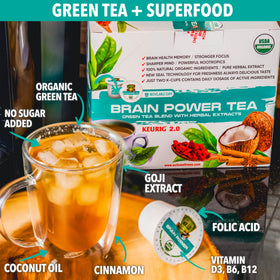 Capsules de Thé Vert Bio SOLLO avec MCT et Acai