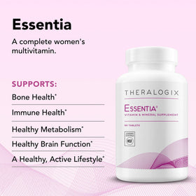 Capsules de Theralogix Essentia Multivitamine Femme sur fond blanc