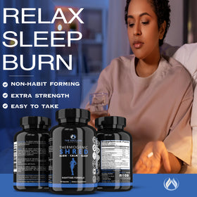 Capsules de Thermogénique Nuit de THE ENCLARE NUTRITION sur fond blanc