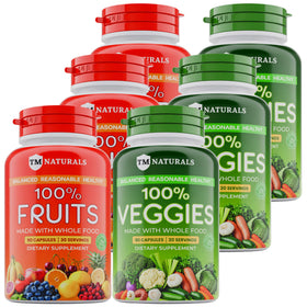 Capsules de TM NATURALS fruits et légumes, vue avant