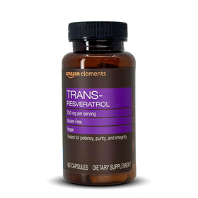 Capsules de Trans-Resvératrol Elements 250 mg, vue de face