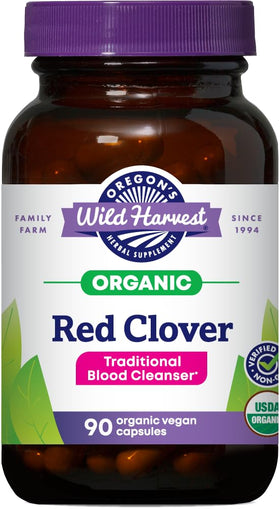 Capsules de trèfle rouge bio Oregon's Wild Harvest vue de face