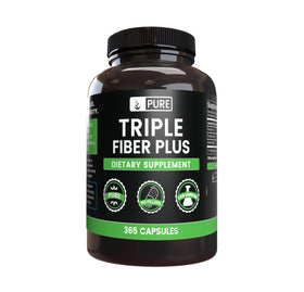 Capsules de Triple Fibre PURE ORIGINAL INGREDIENTS en boîte