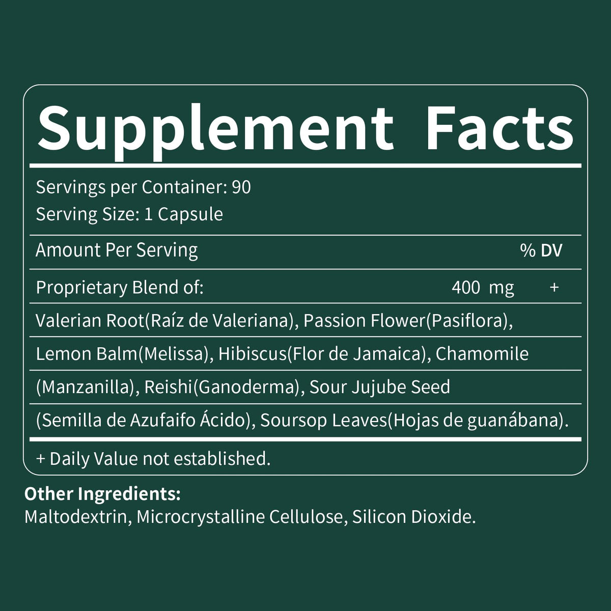 Capsules de valériane Fuenvegtal sur une table en bois