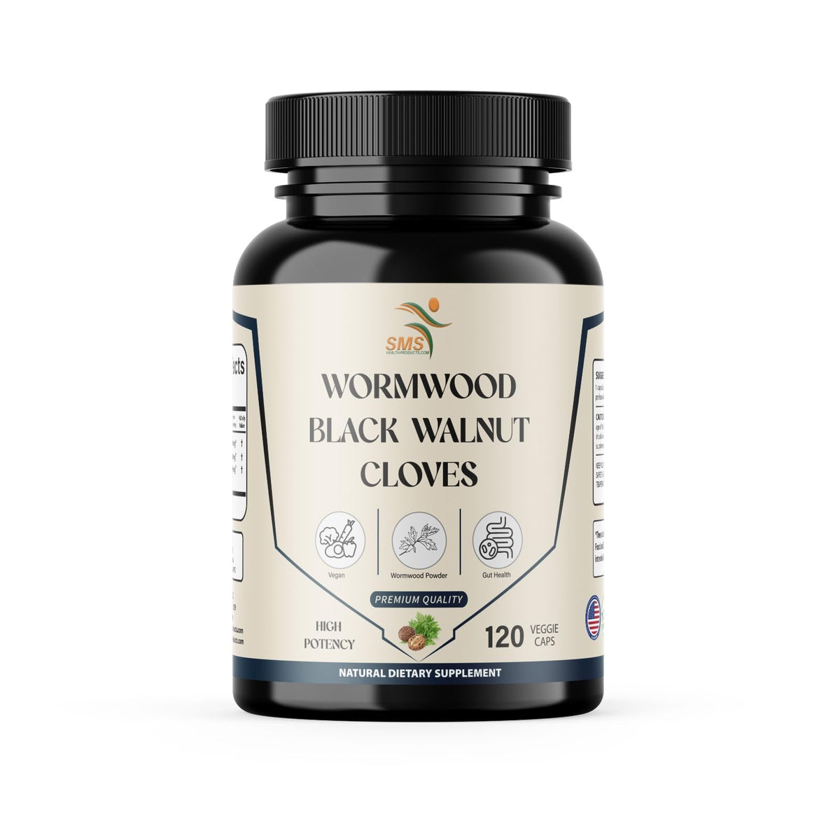 Capsules de Vermouth, Noyer Noir et Clou de Girofle, 120 Veggie, vue de face