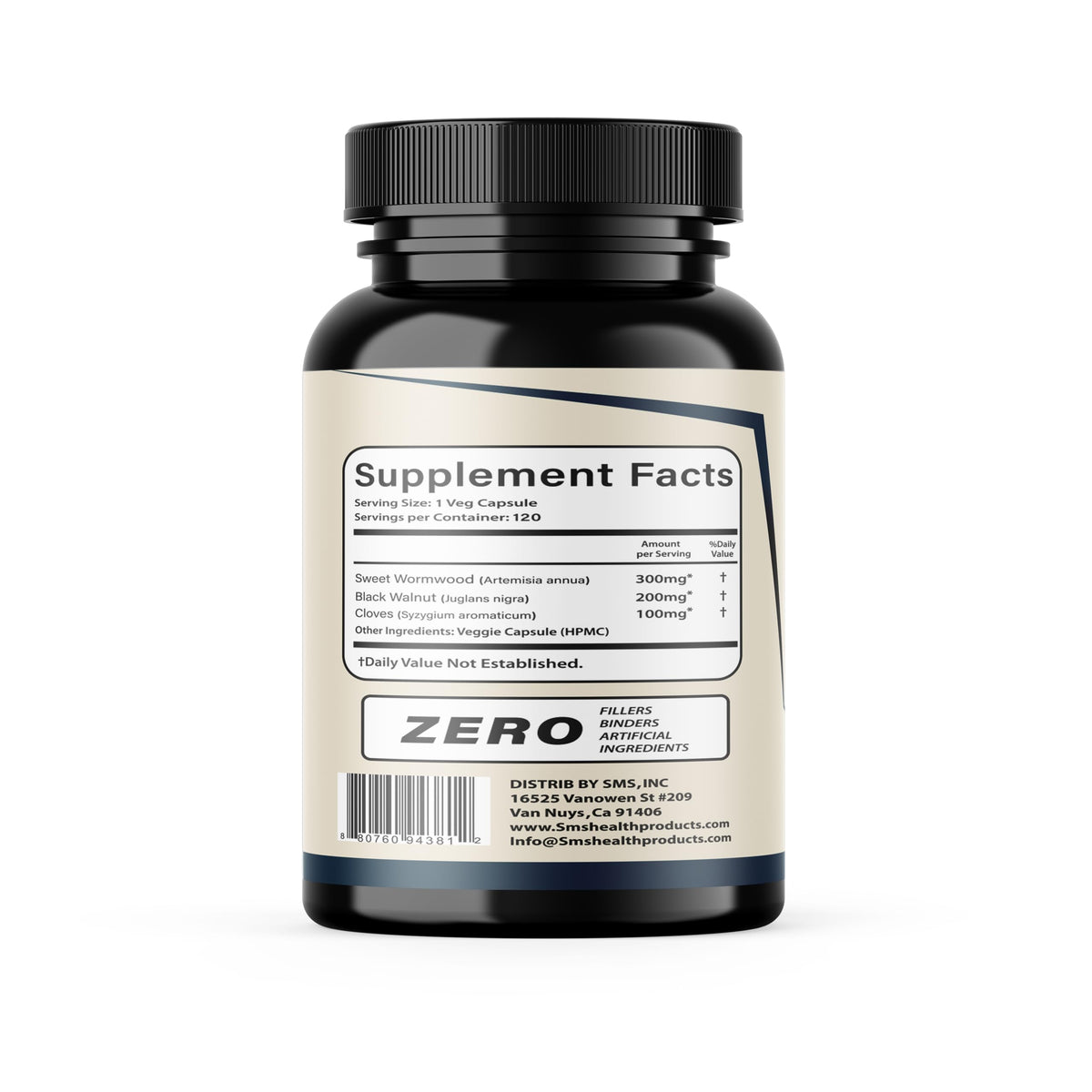 Capsules de Vermouth, Noyer Noir et Clou de Girofle, sur une surface en bois