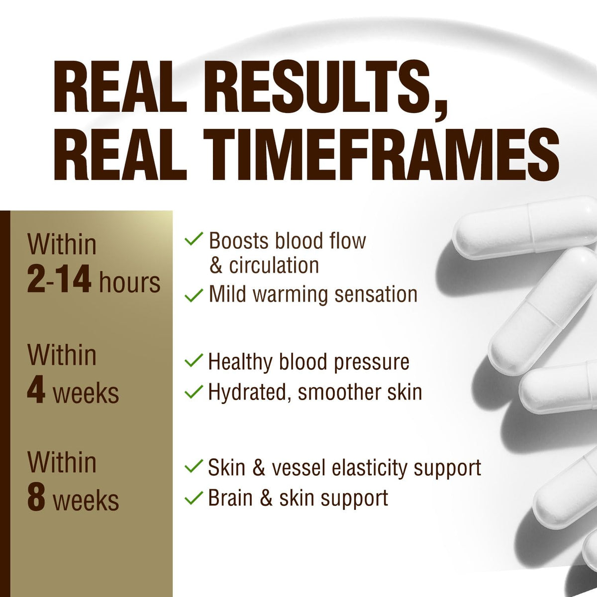 Capsules de VesseCLEAR EX sur fond blanc