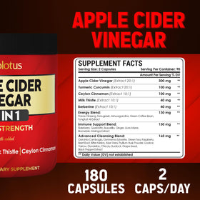 Capsules de vinaigre de cidre de pomme Zolotus sur une surface blanche