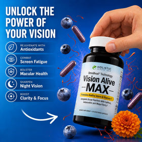 Capsules de Vision Alive Max sur fond blanc
