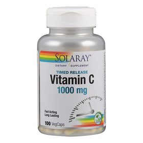 Capsules de Vitamine C 1000 mg SOLARAY en bouteille